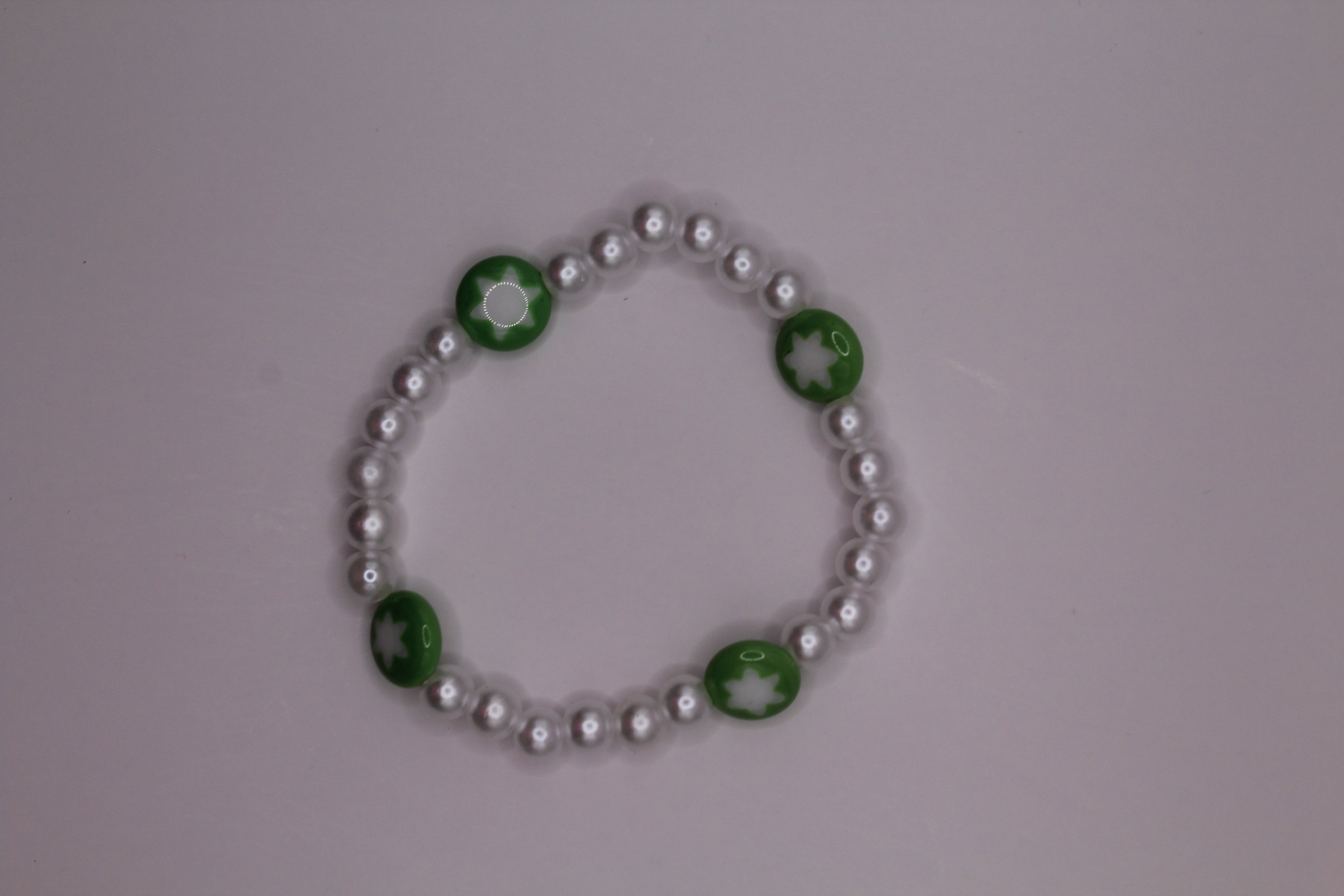 Green Star Pearl Bracelet