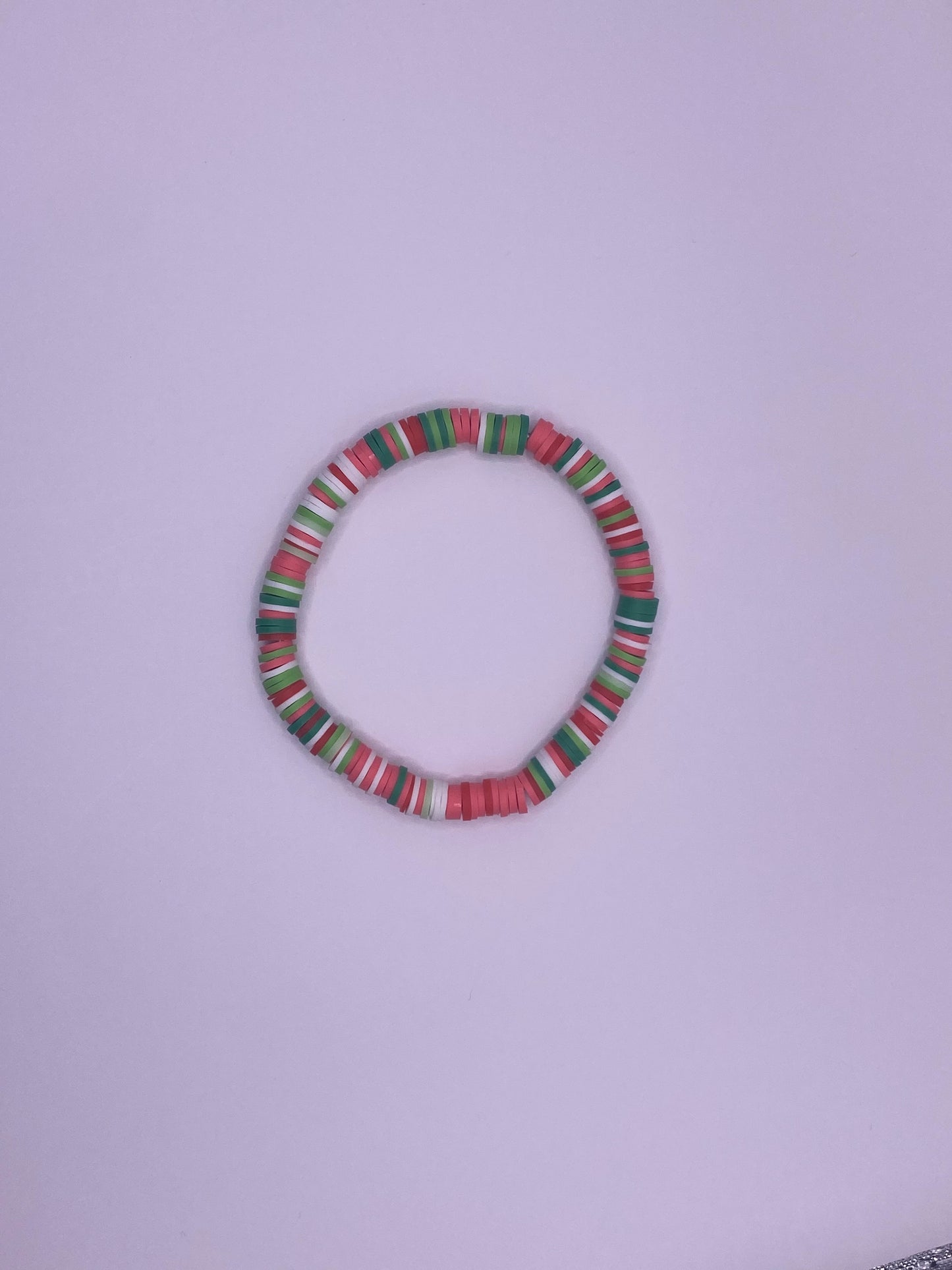 Christmas clay bead bracelets