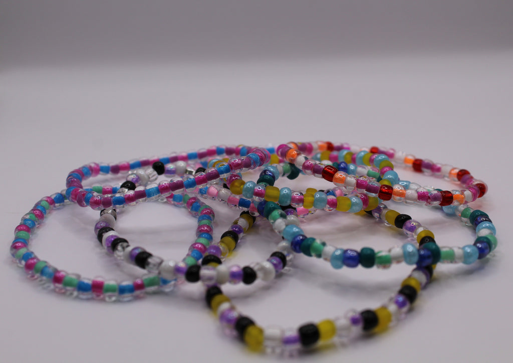 Pride Flag Beaded Bracelet