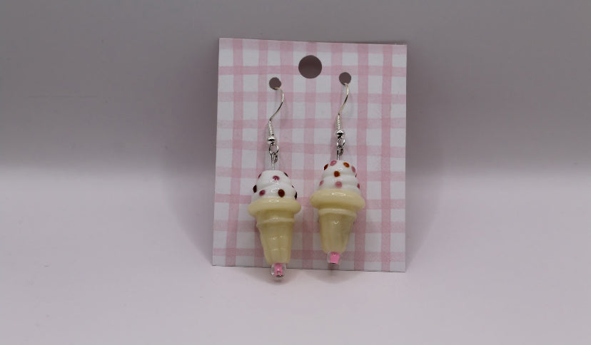 Ice Cream Cone Earrings