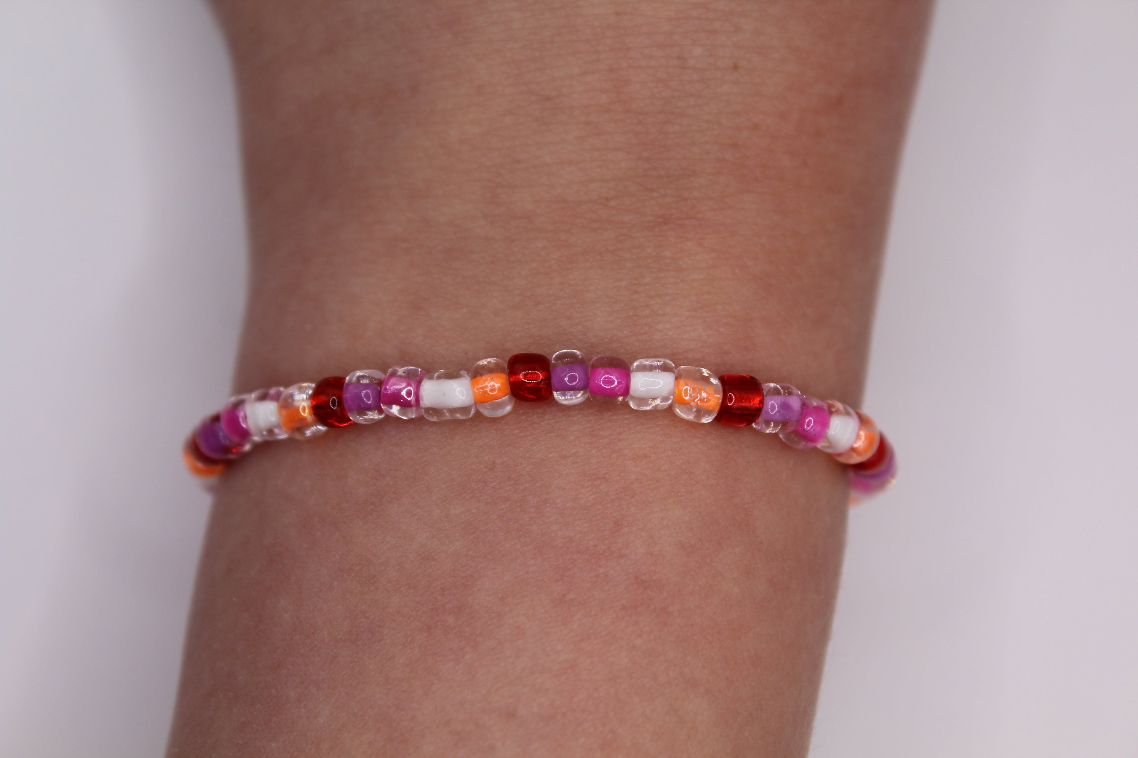 Pride Flag Beaded Bracelet