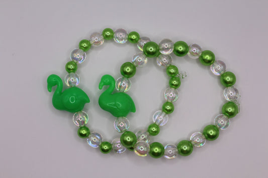 Green Flamingo Bracelet