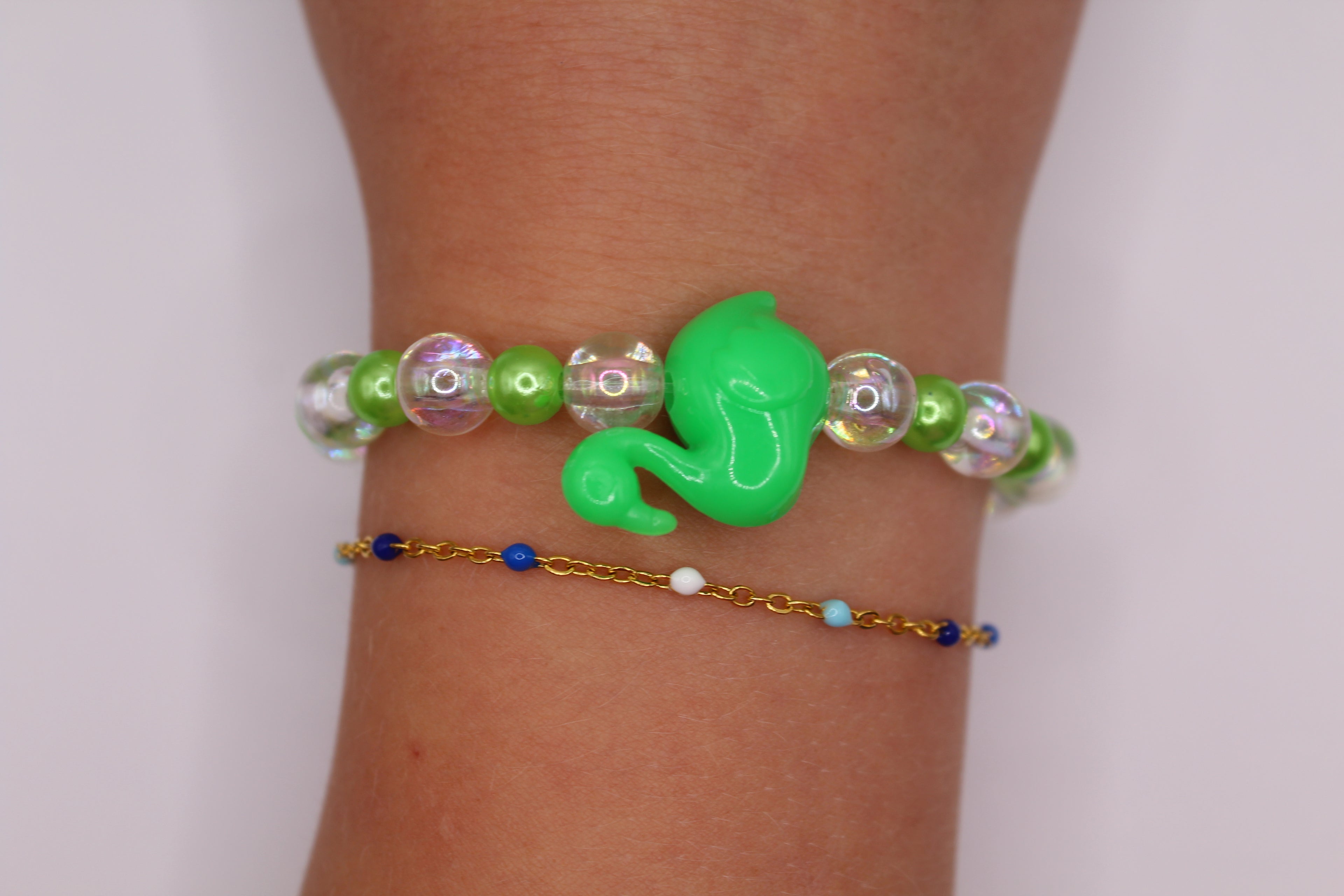 Green Flamingo Bracelet