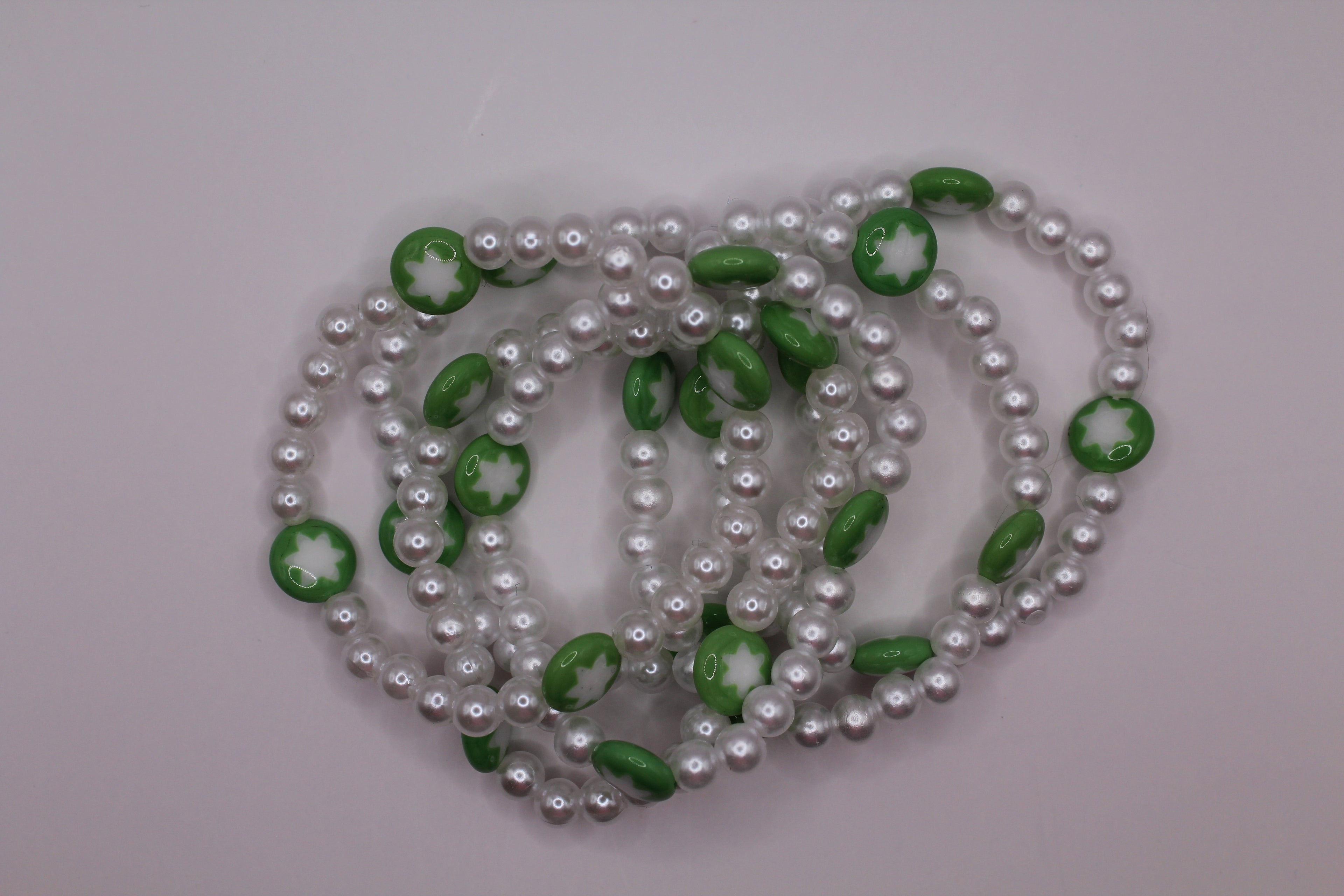 Green Star Pearl Bracelet