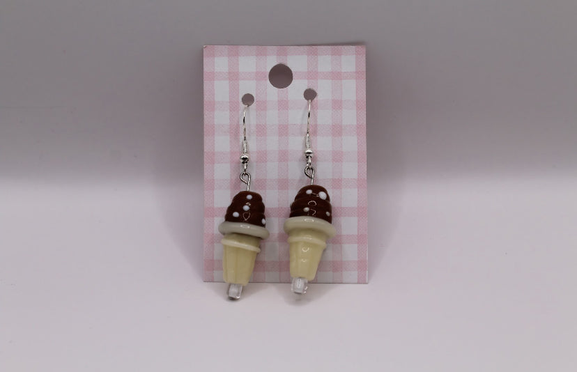 Ice Cream Cone Earrings