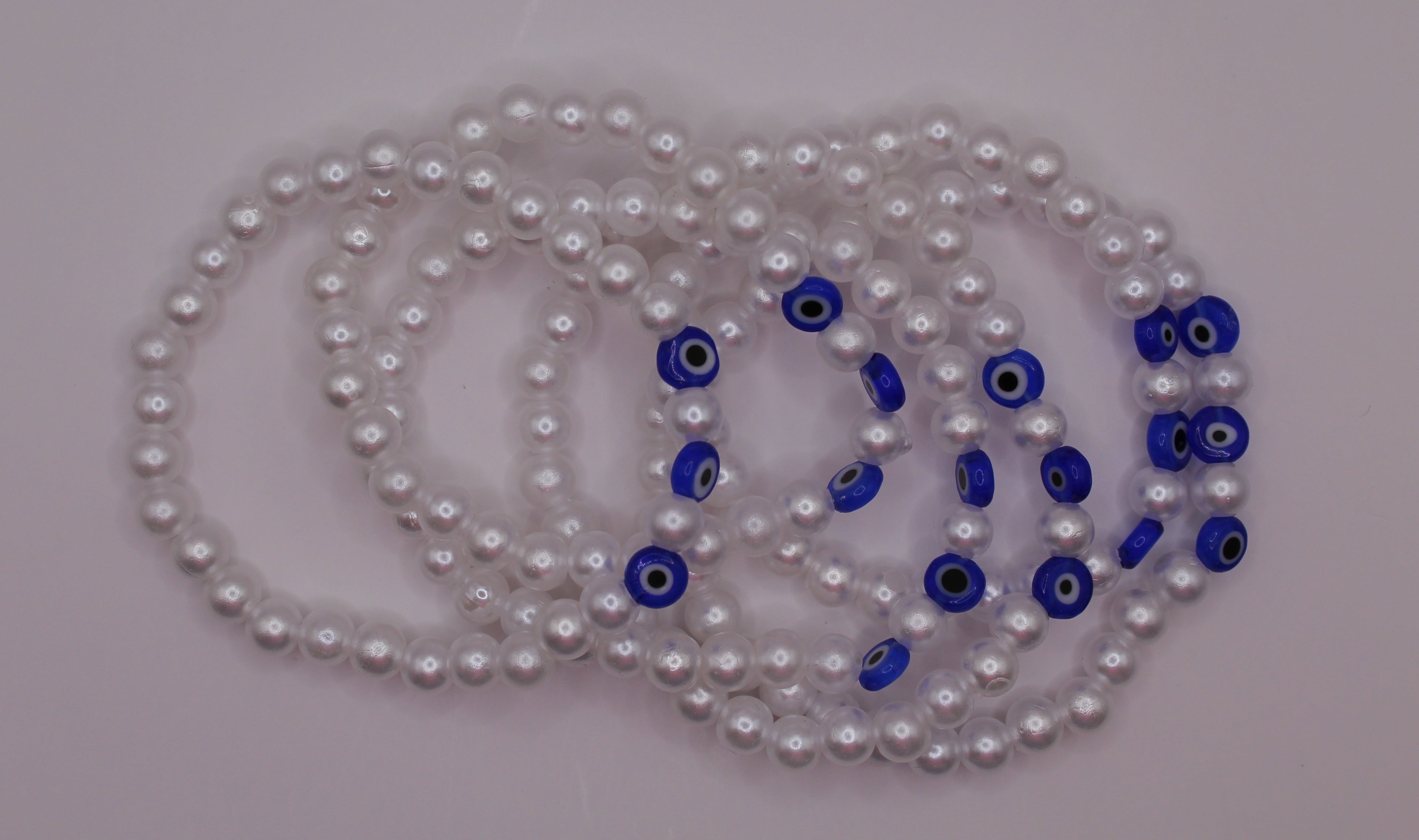 Evil Eye Pearl Bracelets