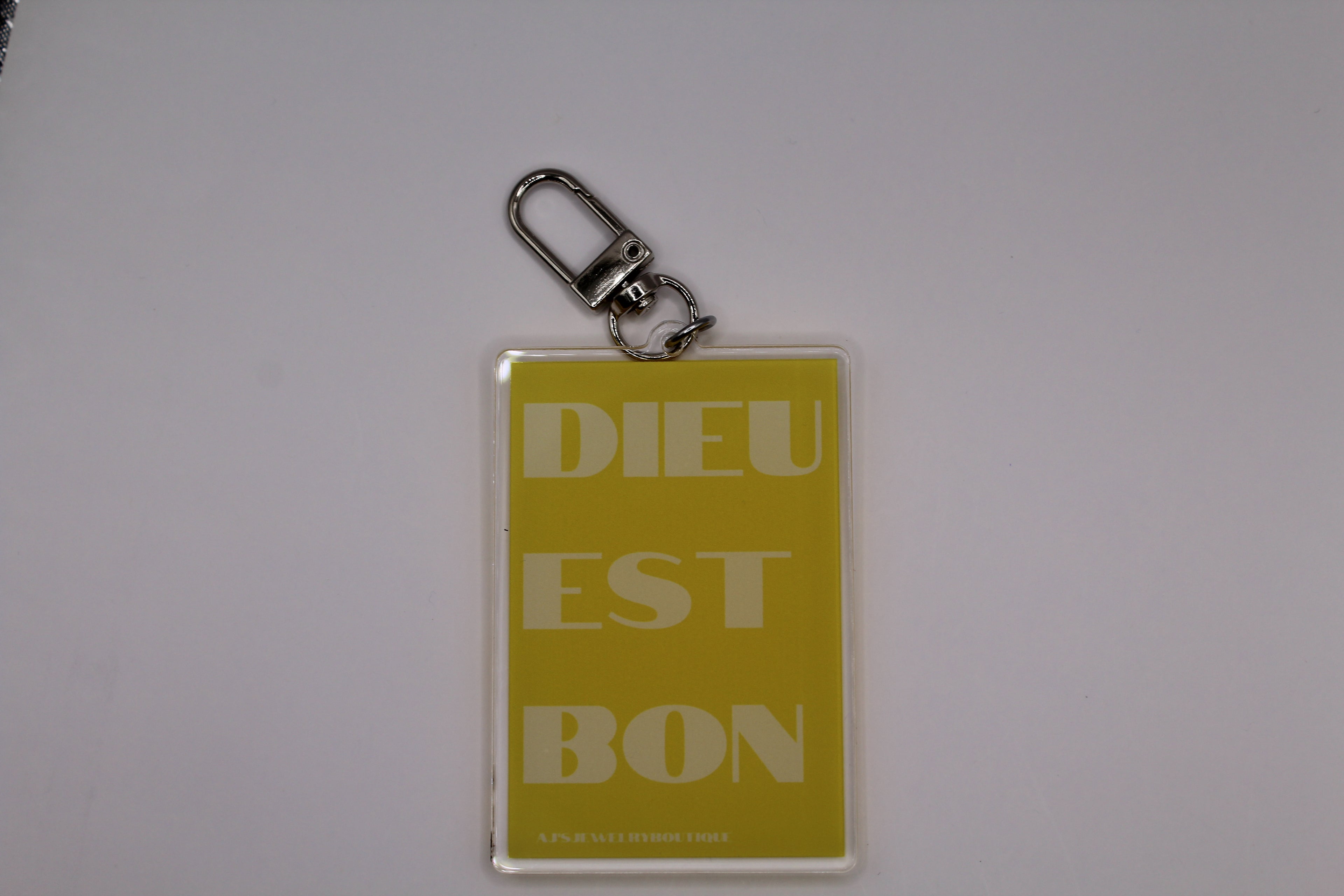 “Dieu Est Bon” Keychain