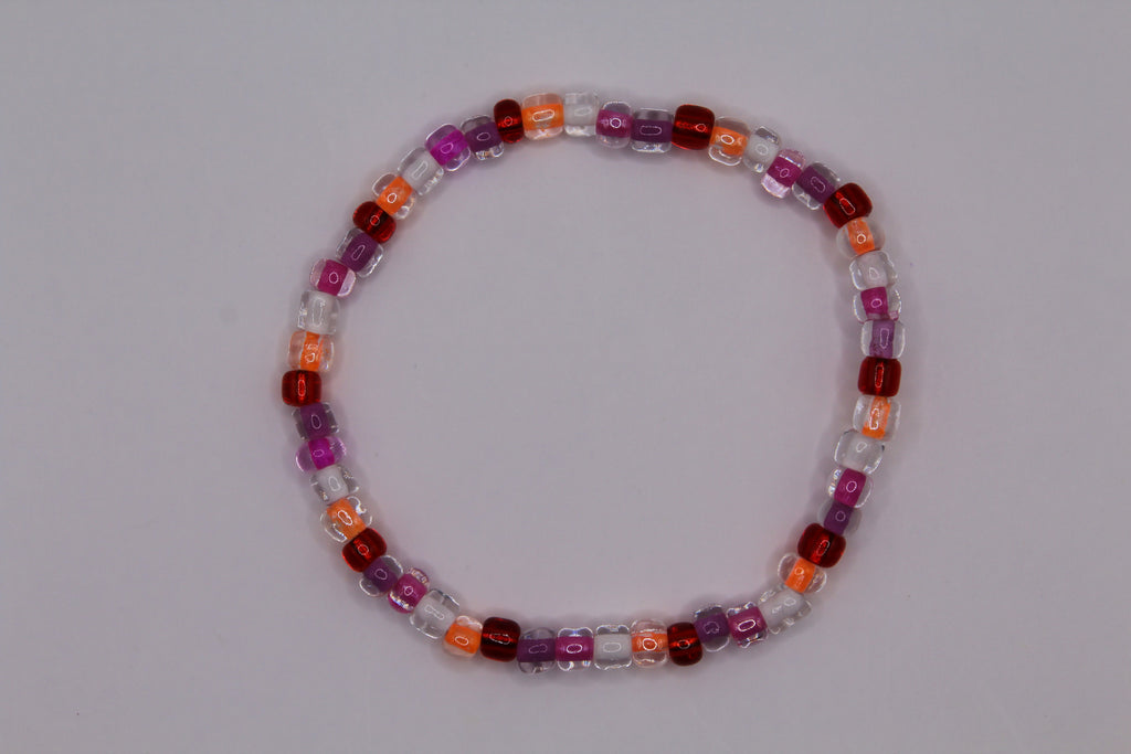 Pride Flag Beaded Bracelet