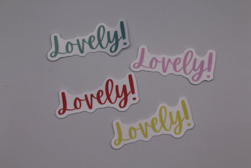 “Lovely” Sticker
