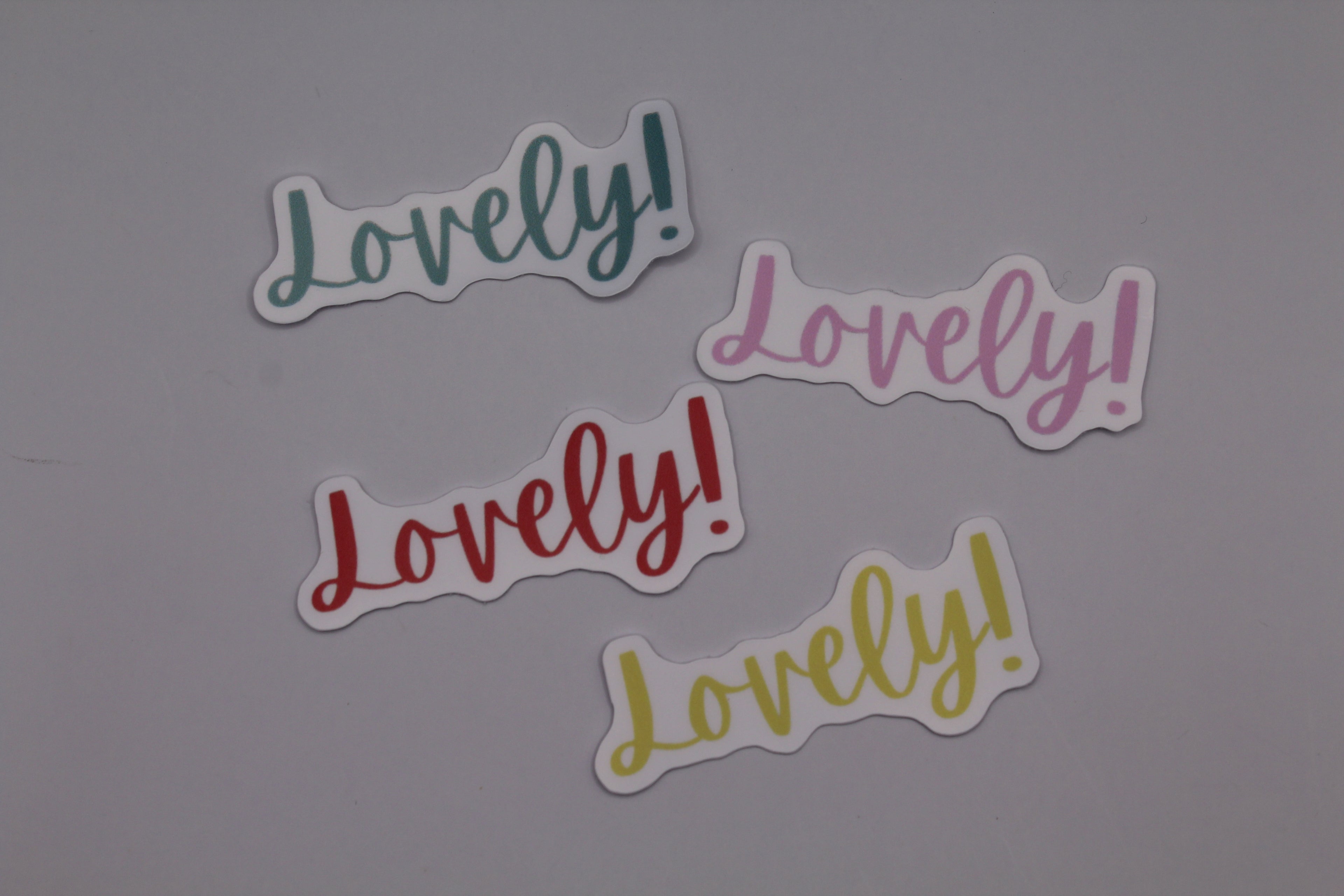 “Lovely” Sticker