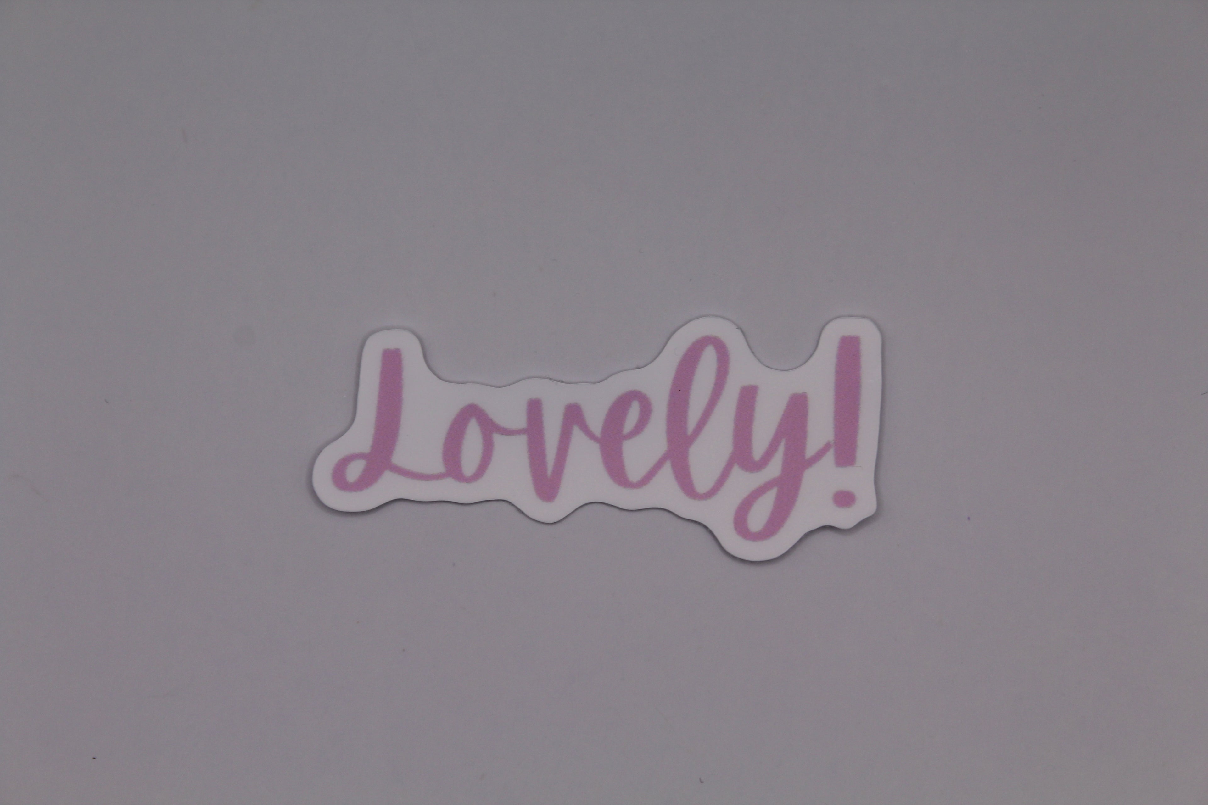 “Lovely” Sticker