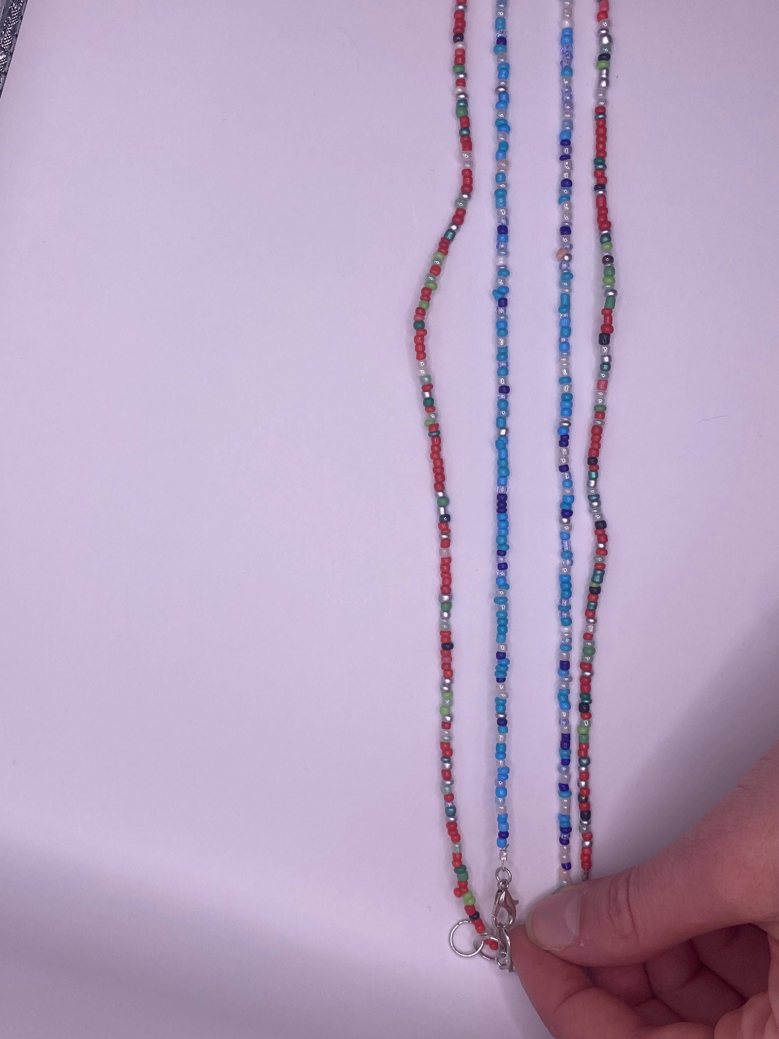 Christmas beaded necklaces