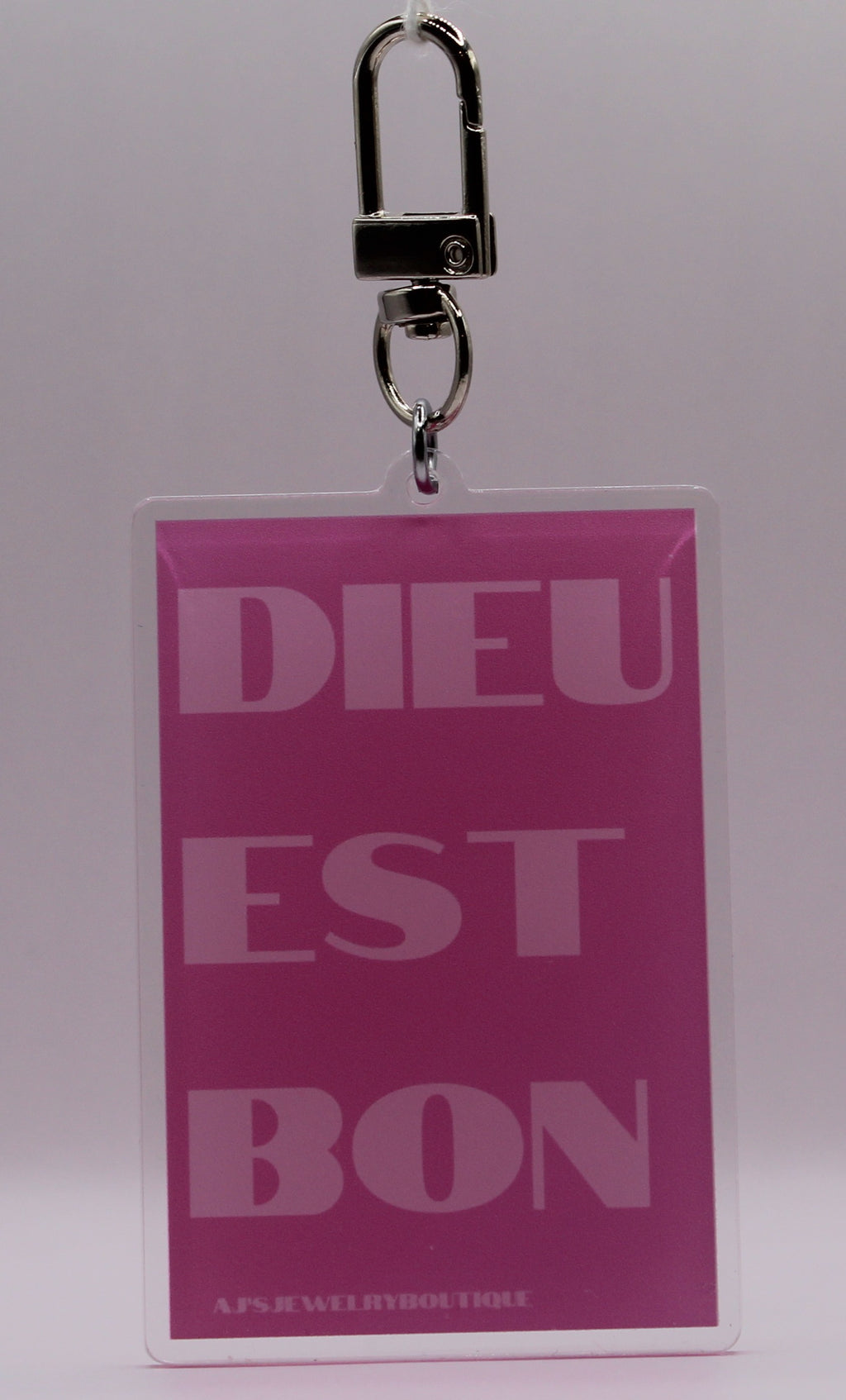 “Dieu Est Bon” Keychain