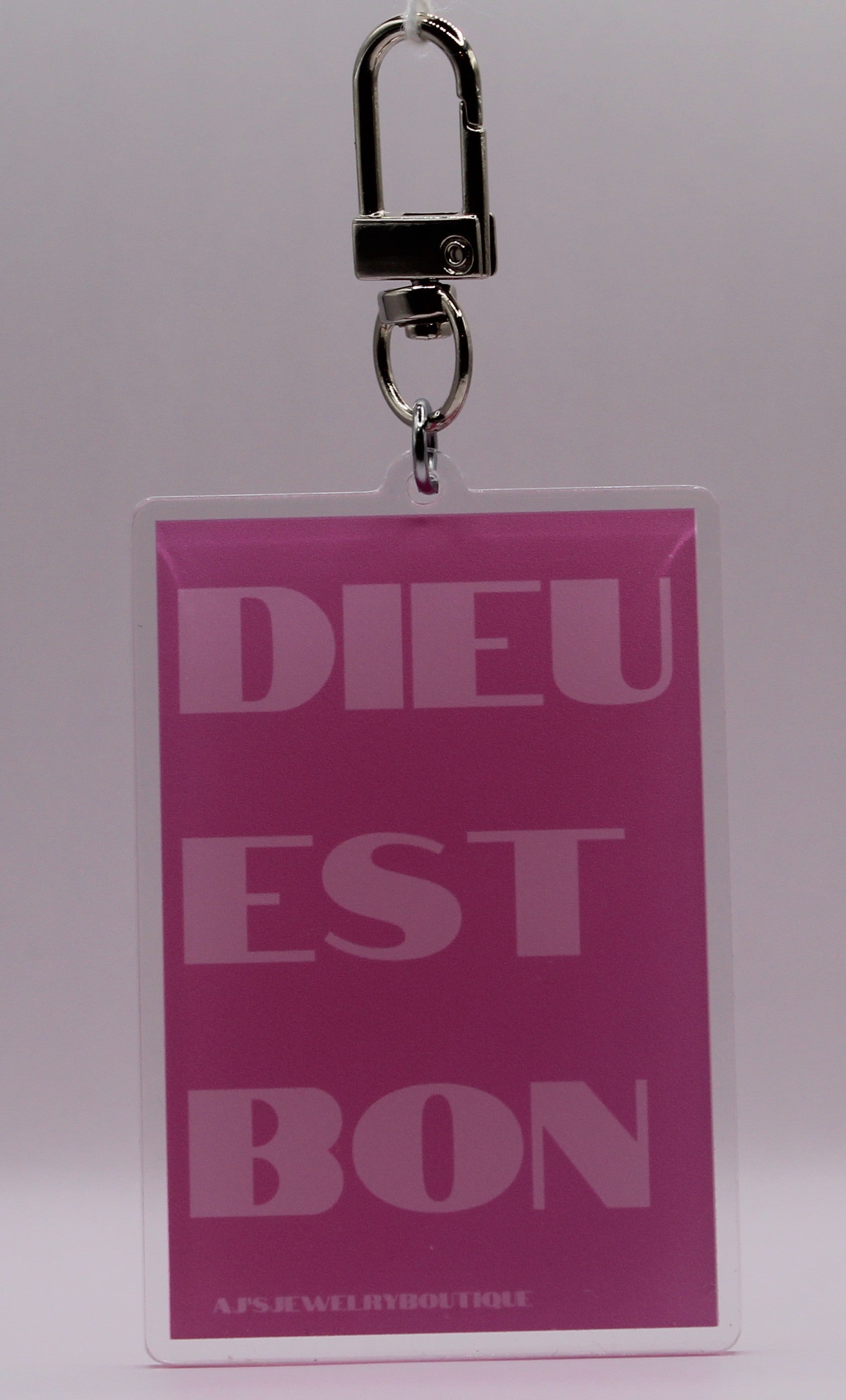 “Dieu Est Bon” Keychain