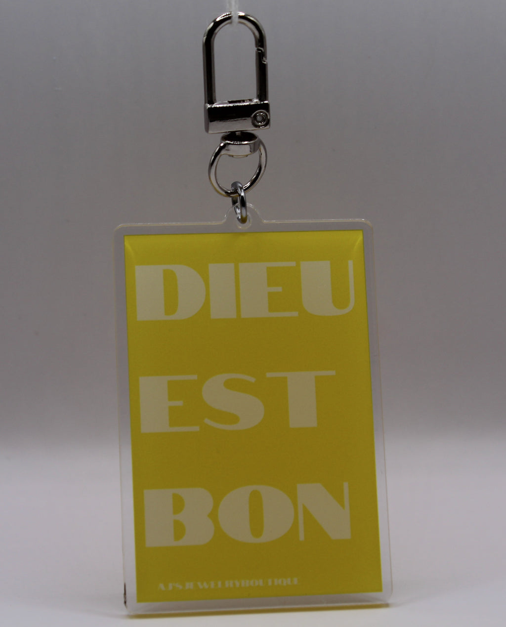 “Dieu Est Bon” Keychain