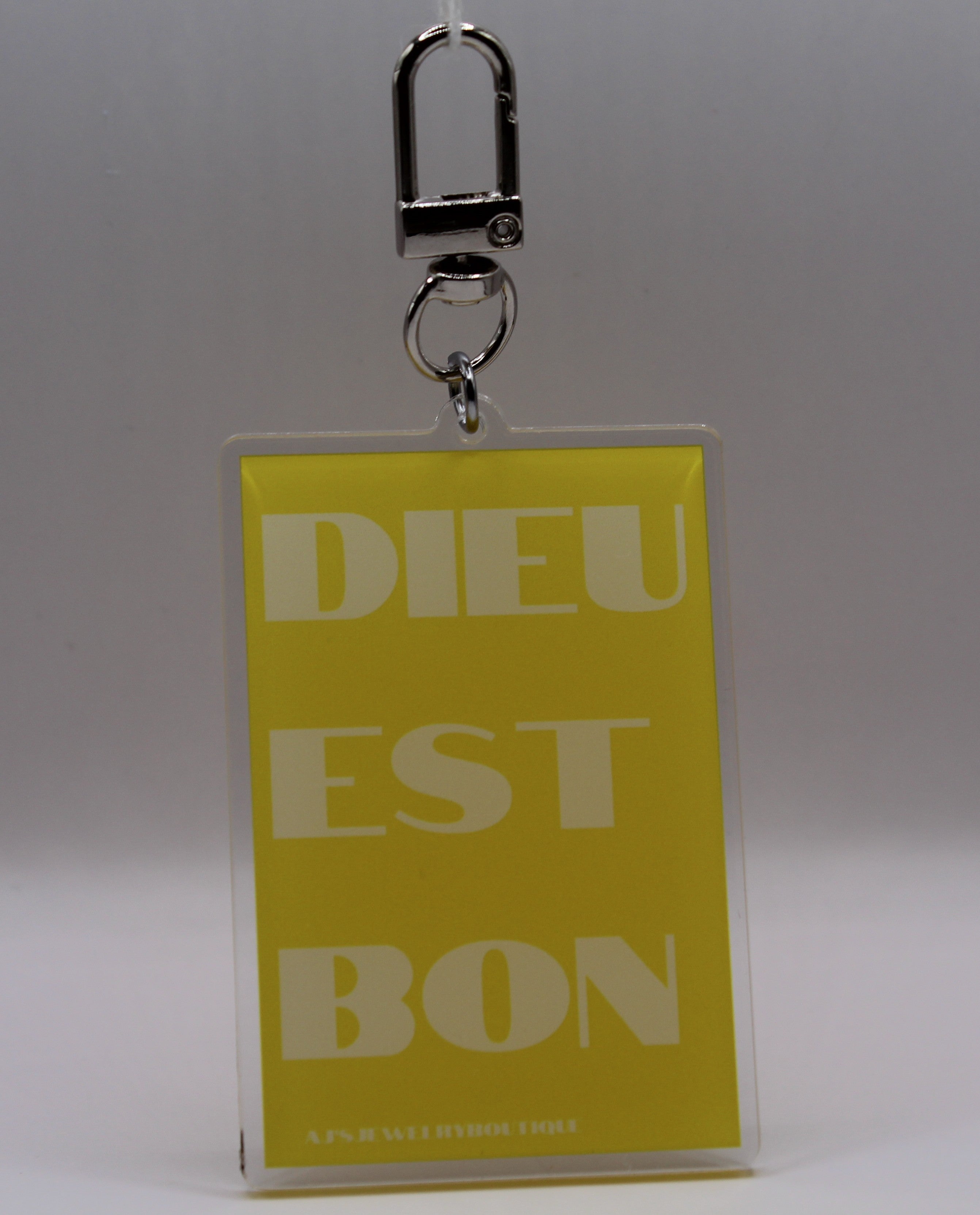 “Dieu Est Bon” Keychain