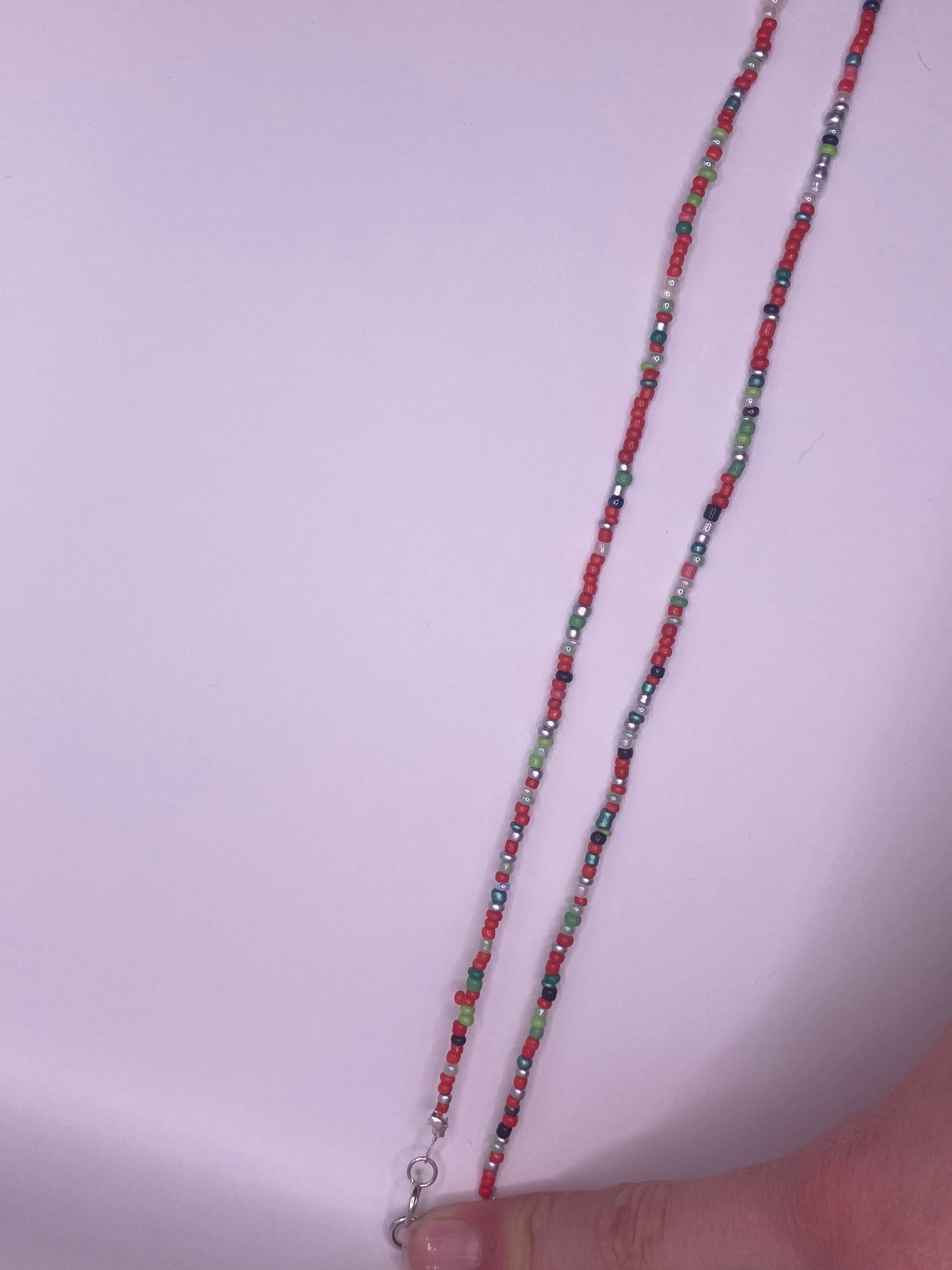 Christmas beaded necklaces