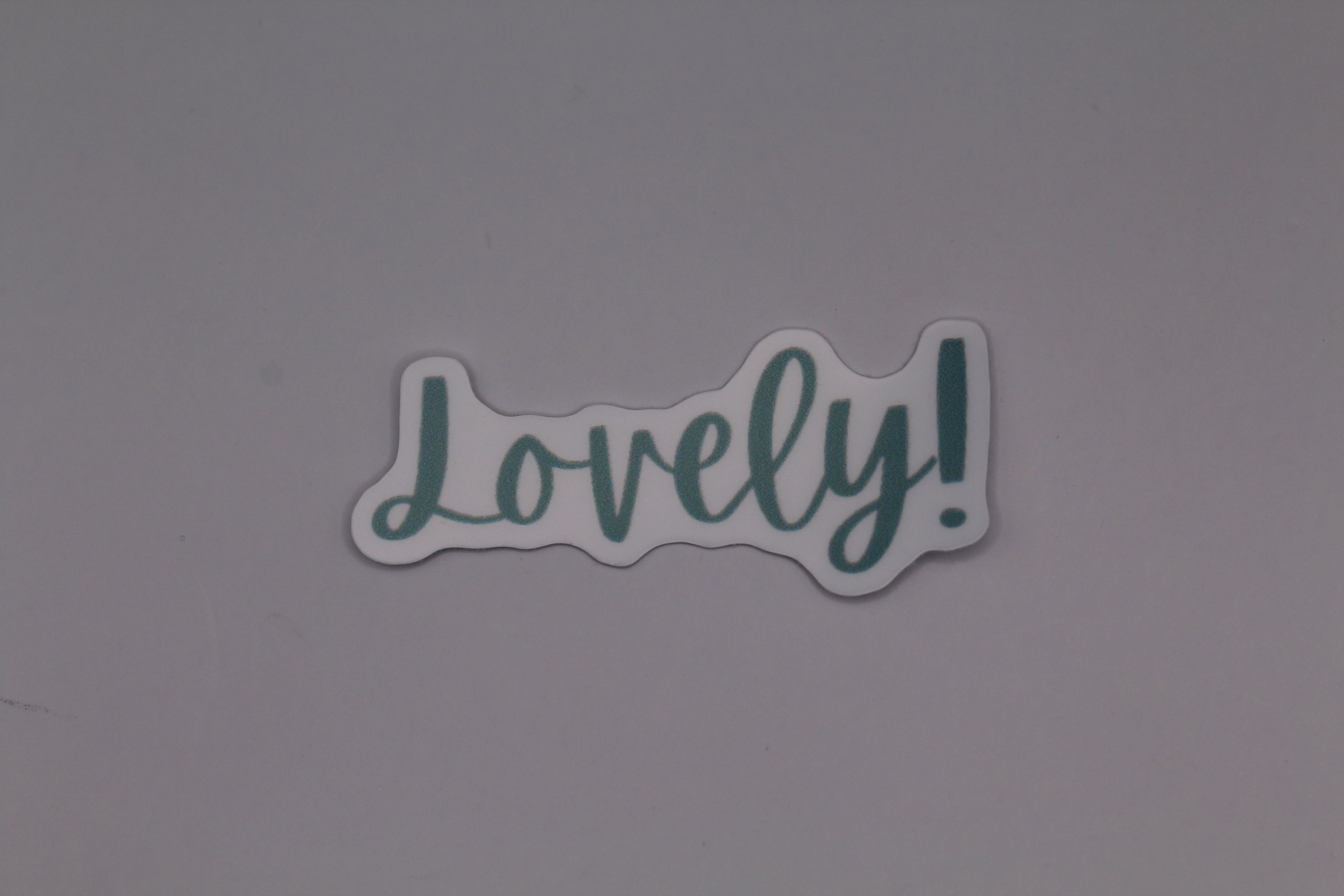 “Lovely” Sticker