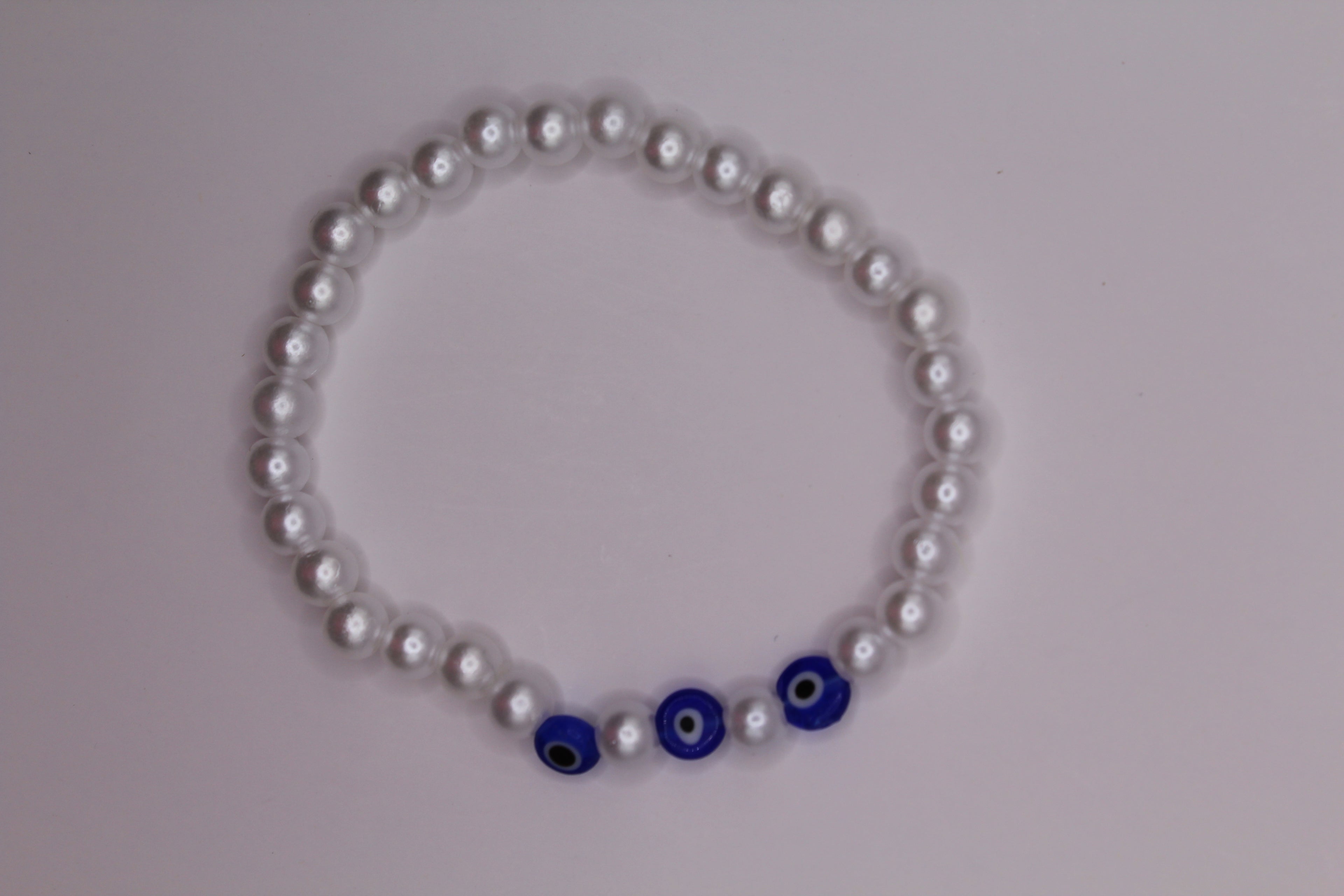 Evil Eye Pearl Bracelets