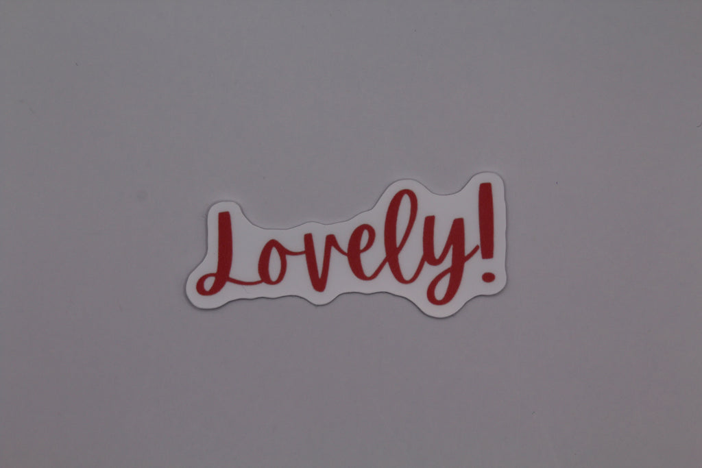 “Lovely” Sticker
