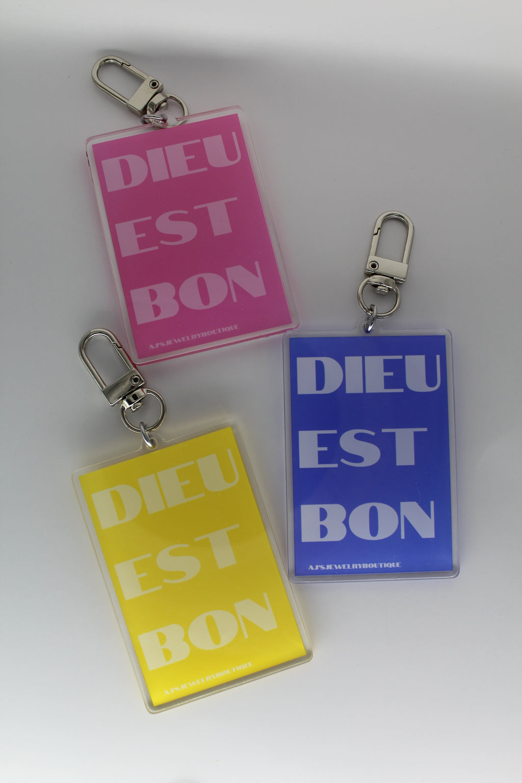 “Dieu Est Bon” Keychain