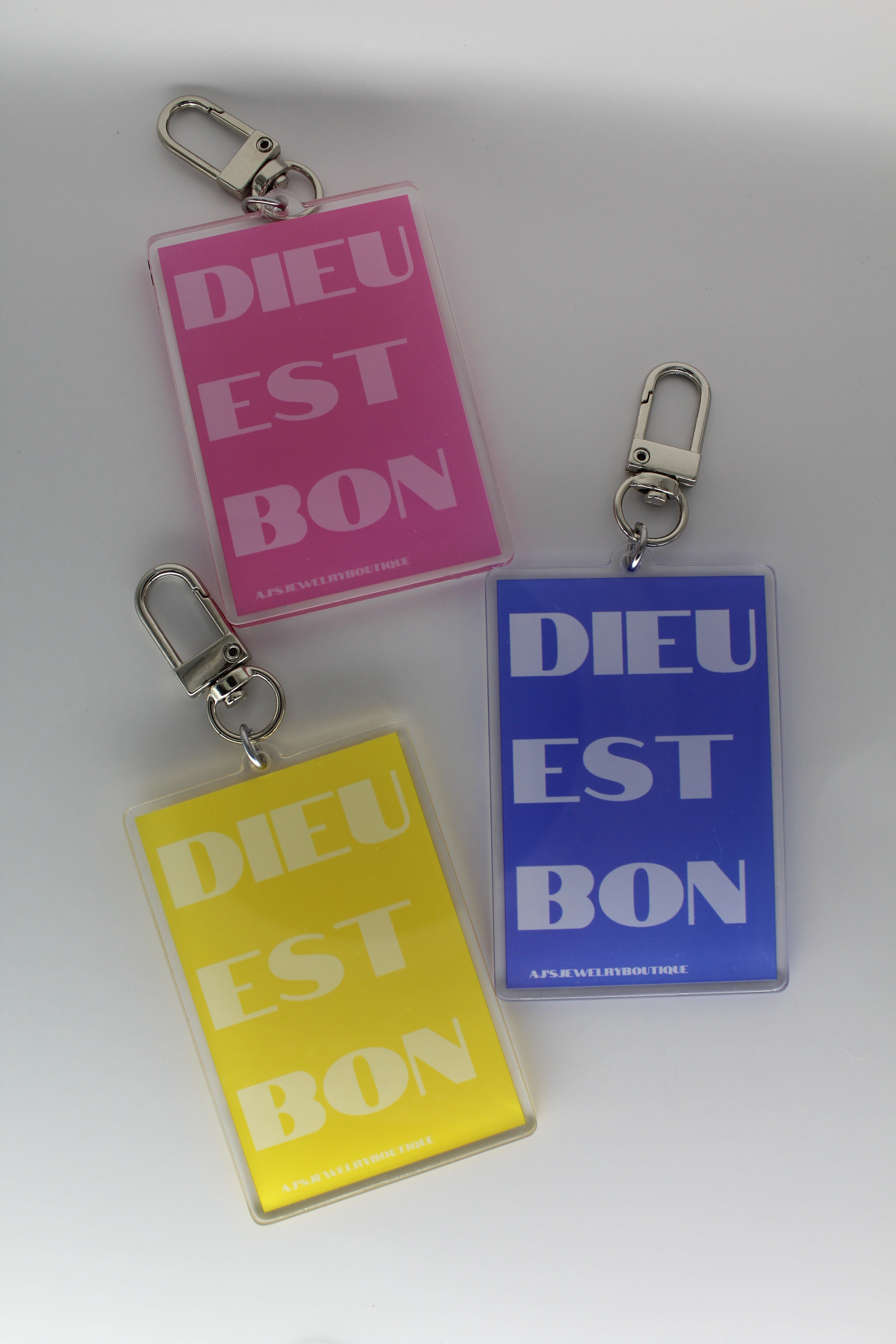 “Dieu Est Bon” Keychain