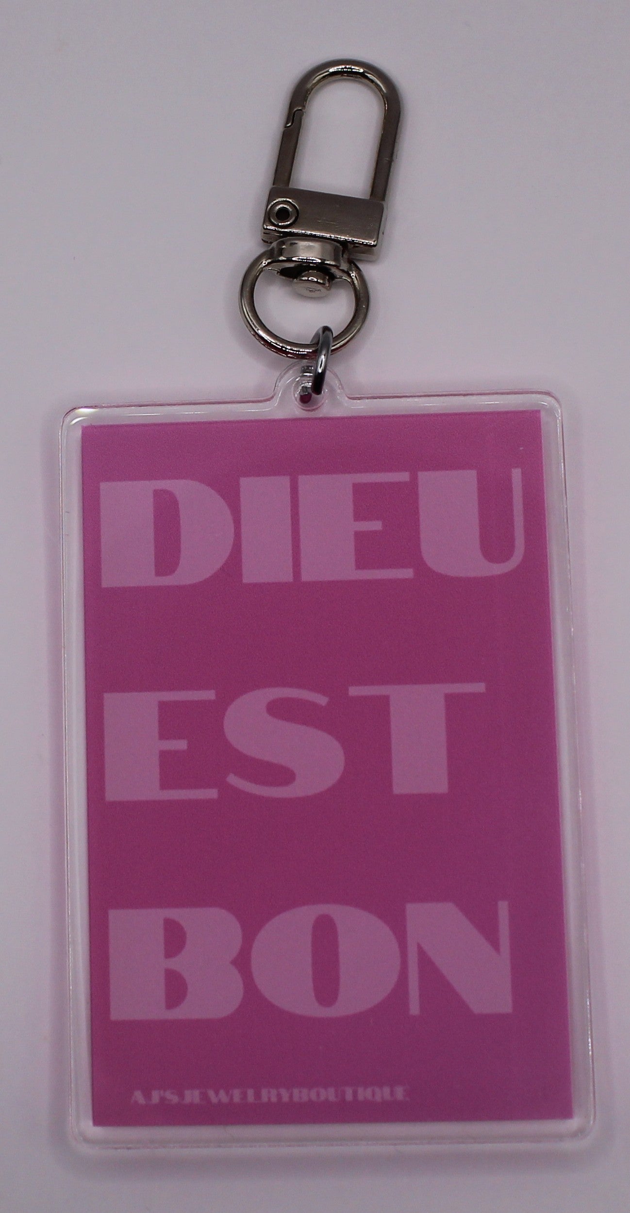“Dieu Est Bon” Keychain