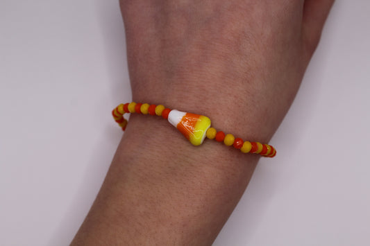 Candy corn bracelet