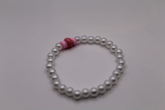 Pink Pearl Valentines bracelet