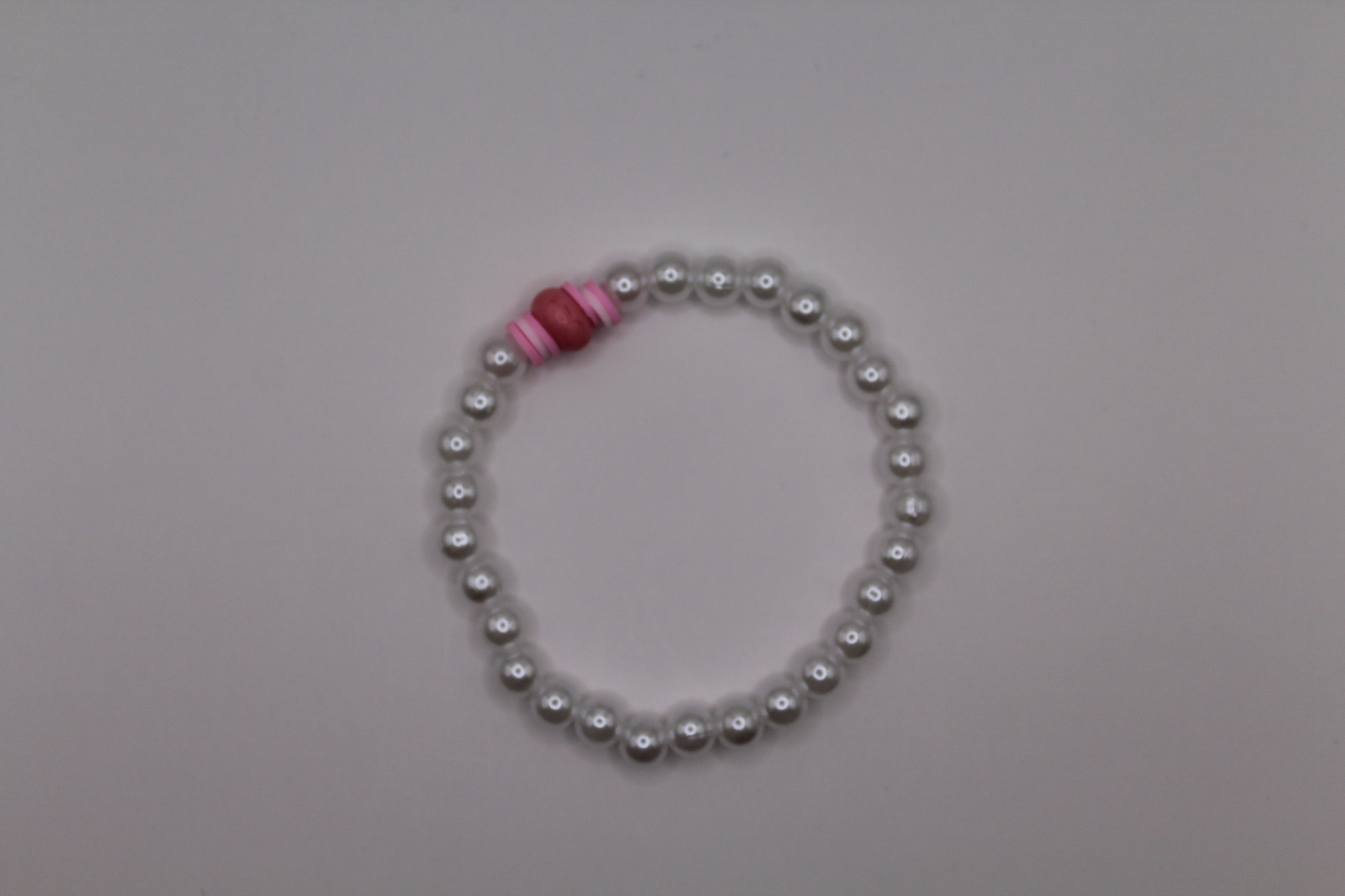 Pink Pearl Valentines bracelet