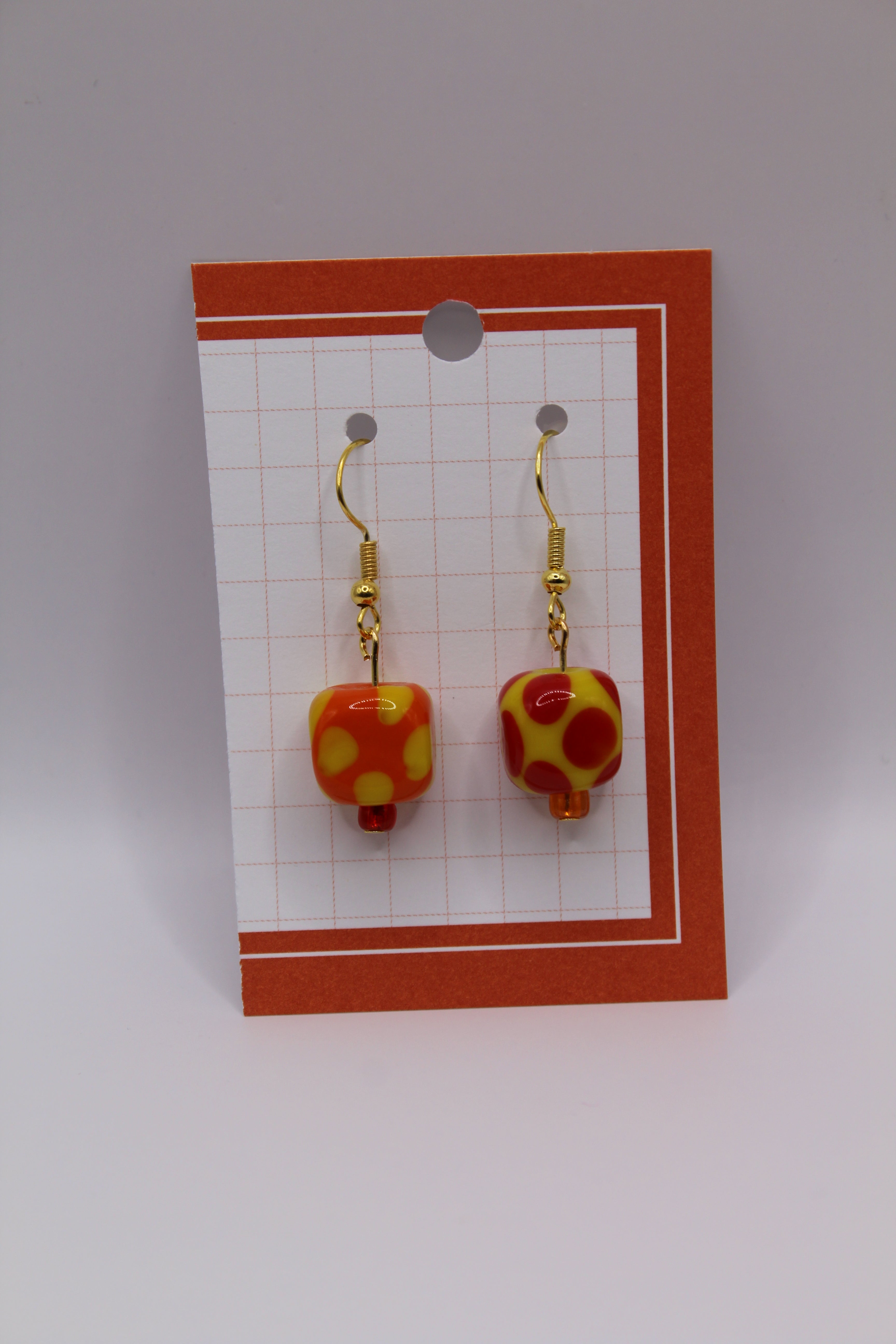 Cube Bead Earrings