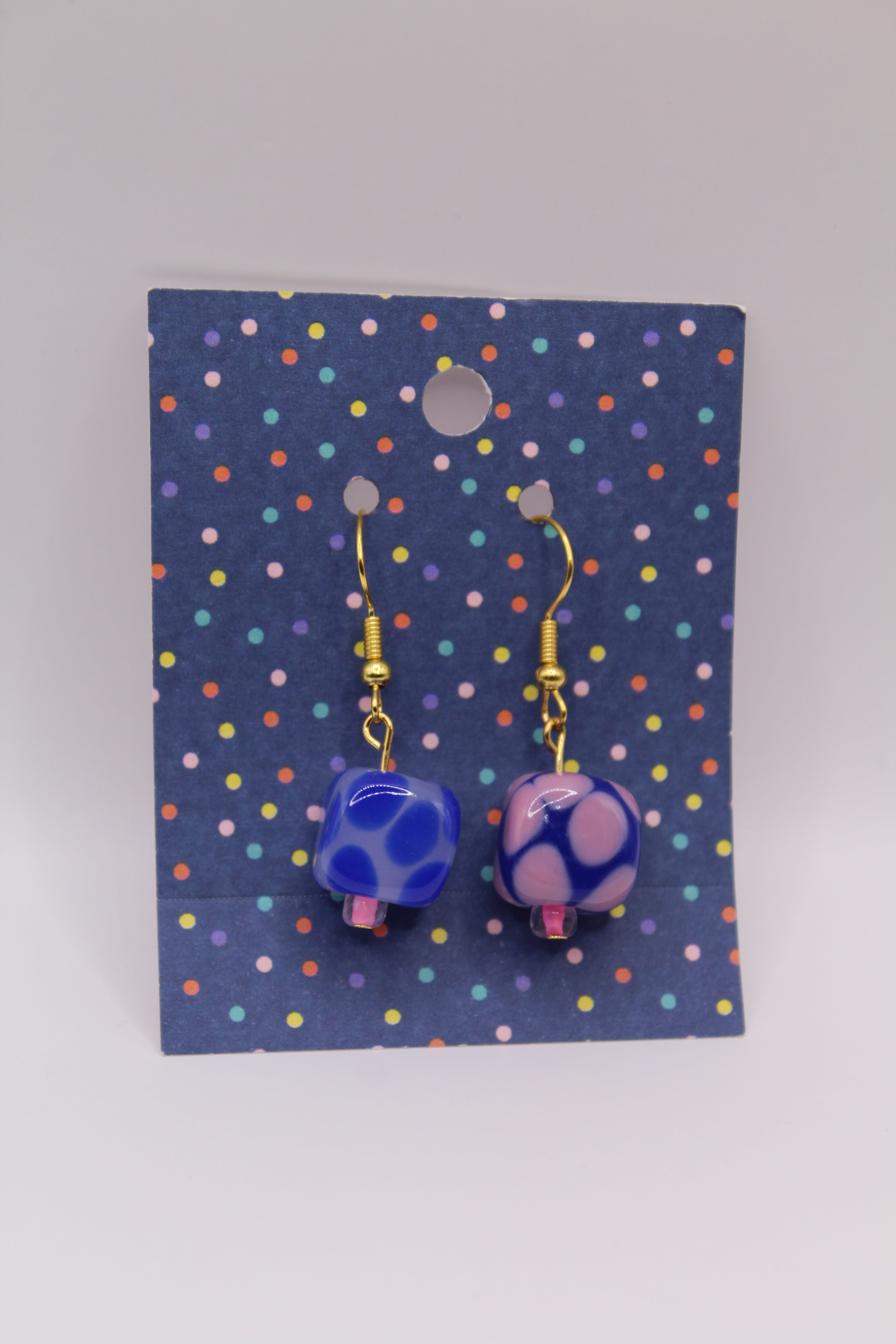 Cube Bead Earrings