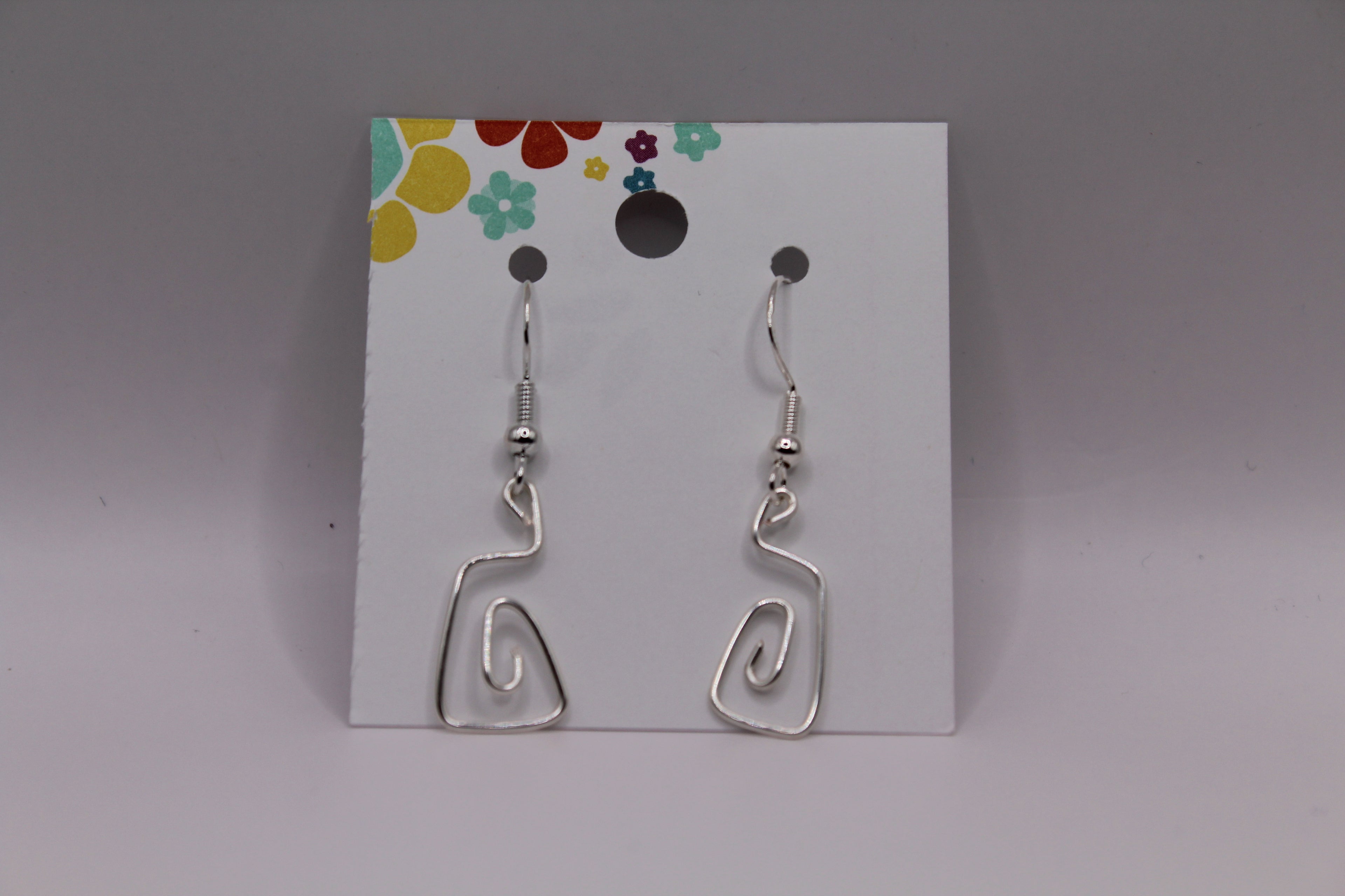 Mini Wire Swirl Earrings