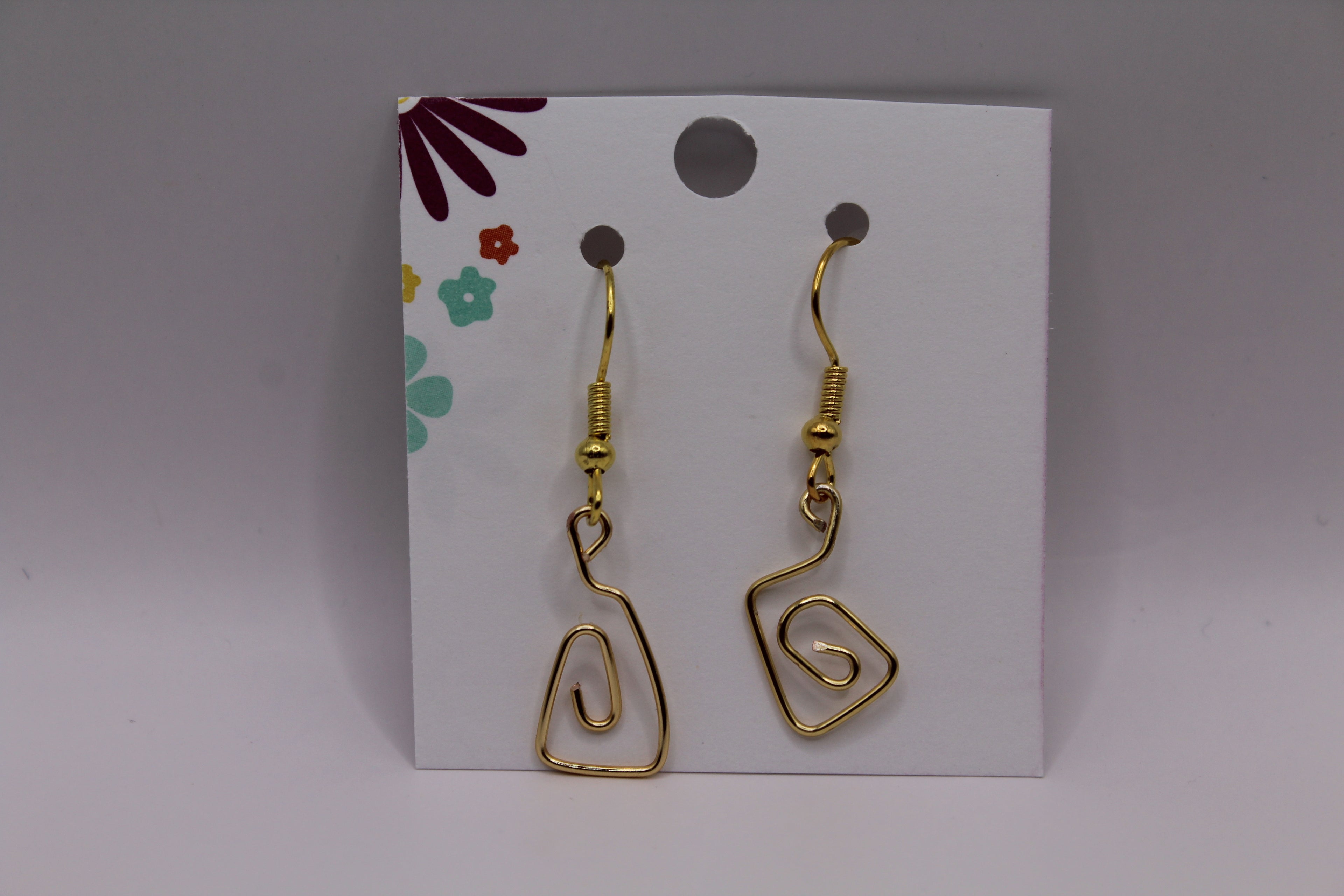 Mini Wire Swirl Earrings