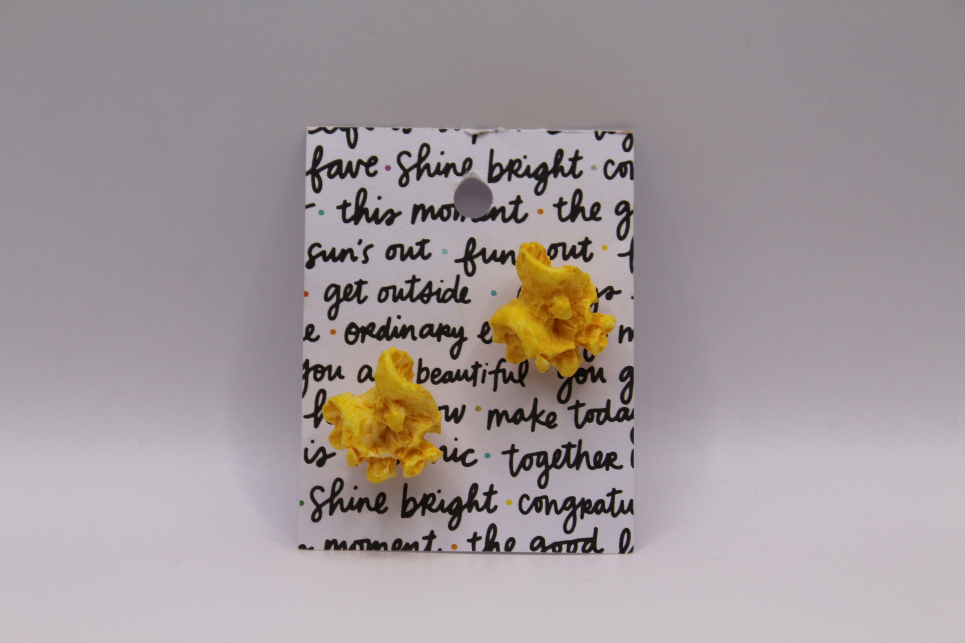 Popcorn earrings 🍿