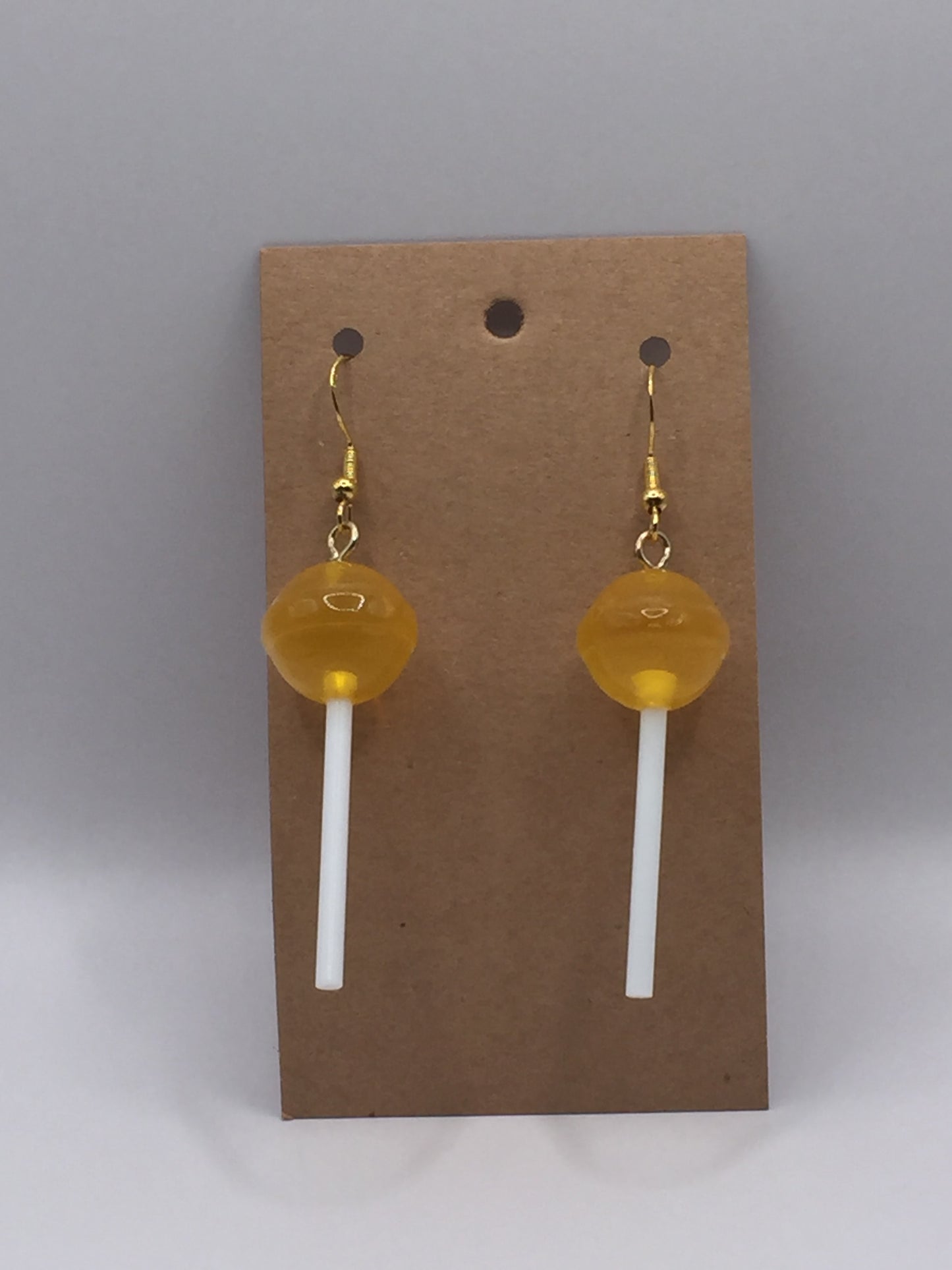 Sucker dangly earrings