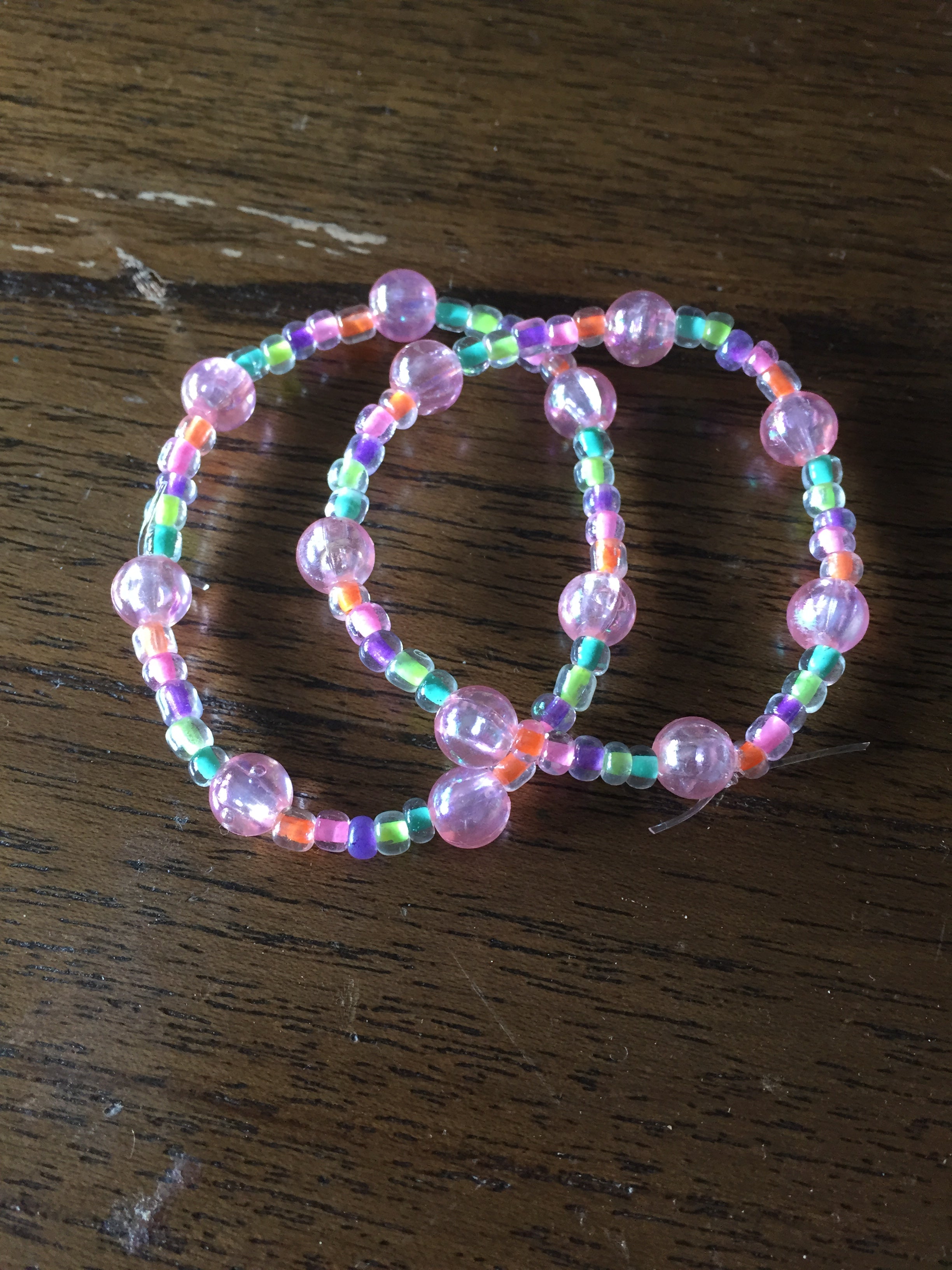 Pastel pink bubble bracelet