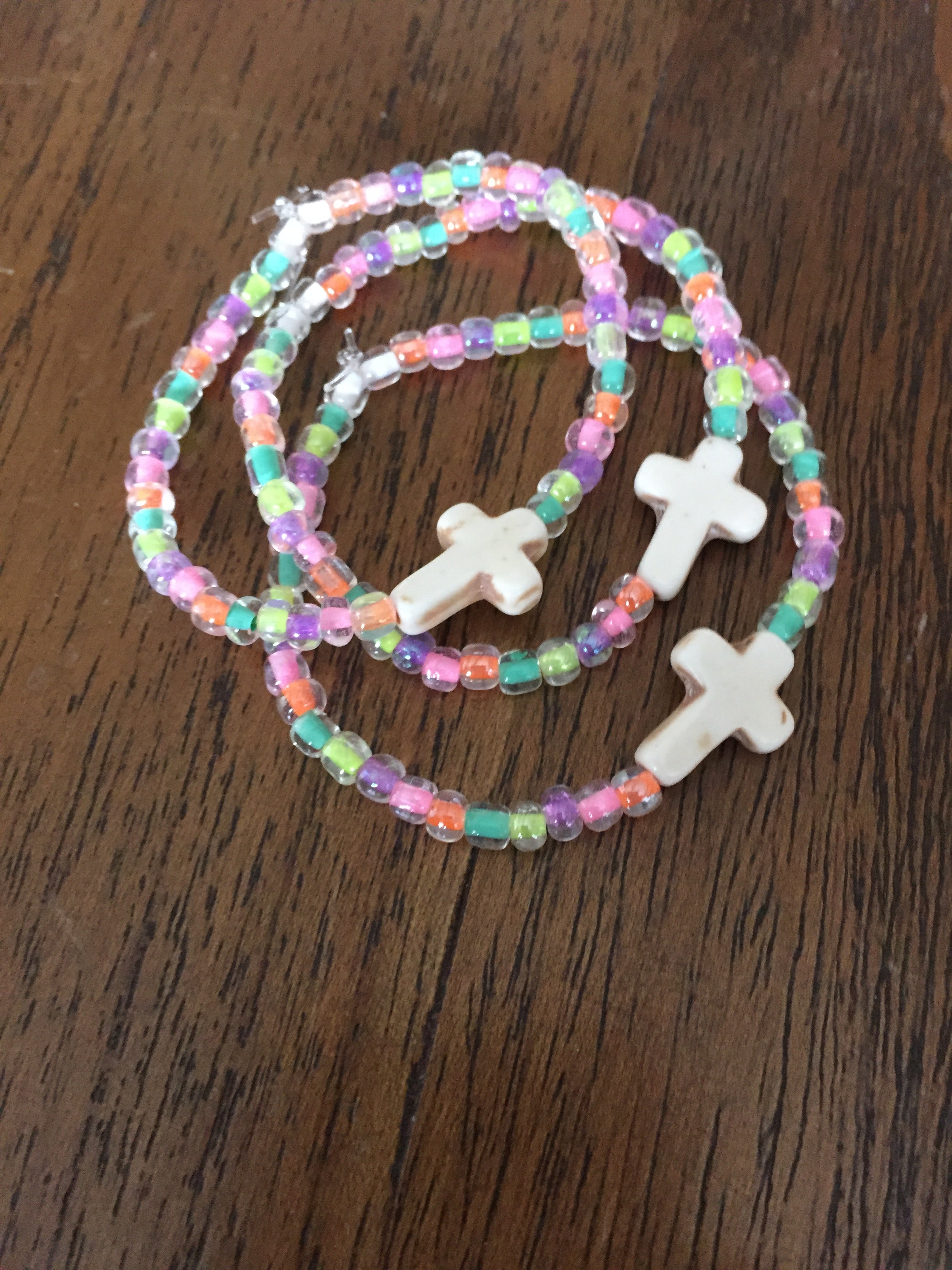 Pastel cross Bracelet
